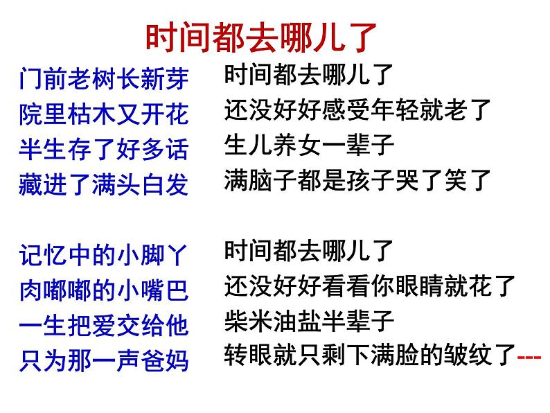 八下第二单元时间的脚印同步课件01