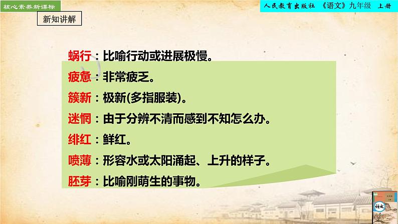 第1课《祖国啊，我亲爱的祖国》课件2022-2023学年统编版语文九年级下册第7页