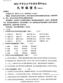 2022年山东省济南市槐荫区中考二模语文试题