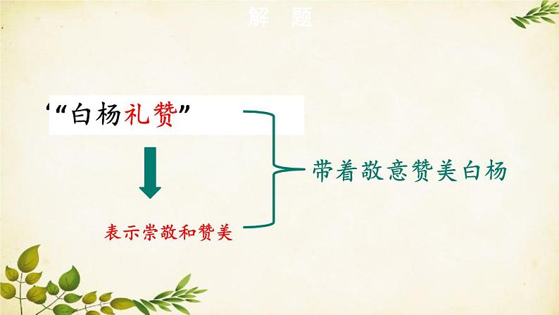 统编版语文八年级上册 15 白杨礼赞【第一课时】课件第5页
