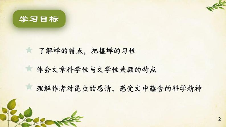 统编版语文八年级上册 21 蝉课件02