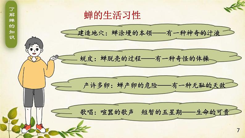 统编版语文八年级上册 21 蝉课件07
