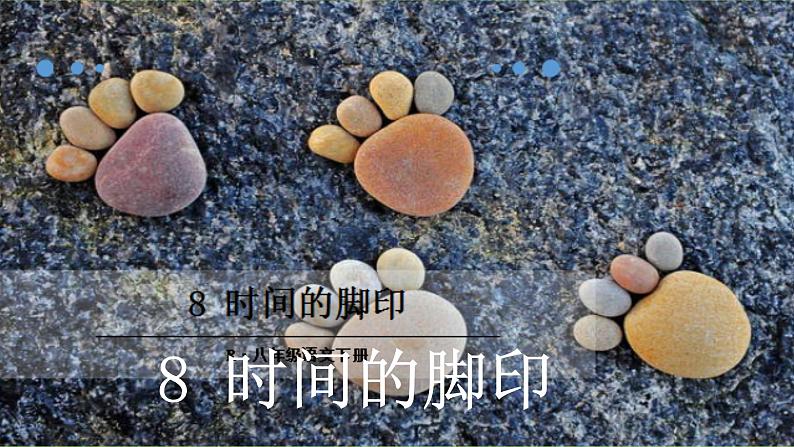 8【核心素养】部编版初中语文八年级下册8《 时间的脚印》 课件+教案+导学案（师生版）+同步测试（含答案）05
