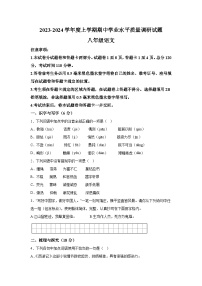 山东省临沂市河东区2023-2024学年八年级上册期中考试语文试题（含解析）