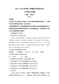 河南省濮阳市范县2023-2024学年八年级上册期中语文试题（含解析）