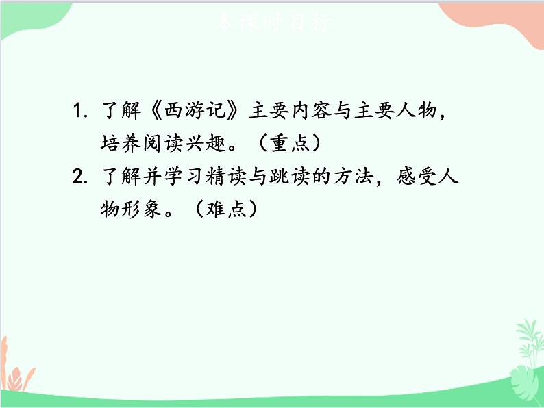 统编版语文七年级上册 第六单元 名著导读：《西游记》精读和跳读【第一课时】课件第3页