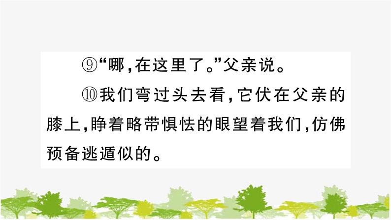 部编版语文七年级上册 第五单元习题课件08