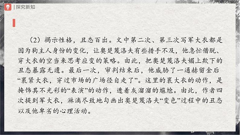 【部编版】九下语文   6《变色龙》（第2课时）（课件+教案+导学案）04