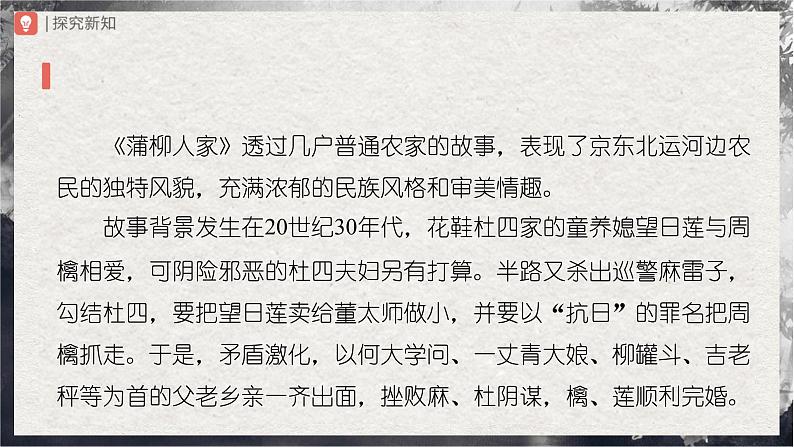 【部编版】九下语文   8《蒲柳人家（节选）》（第1课时）（课件+教案+导学案）04