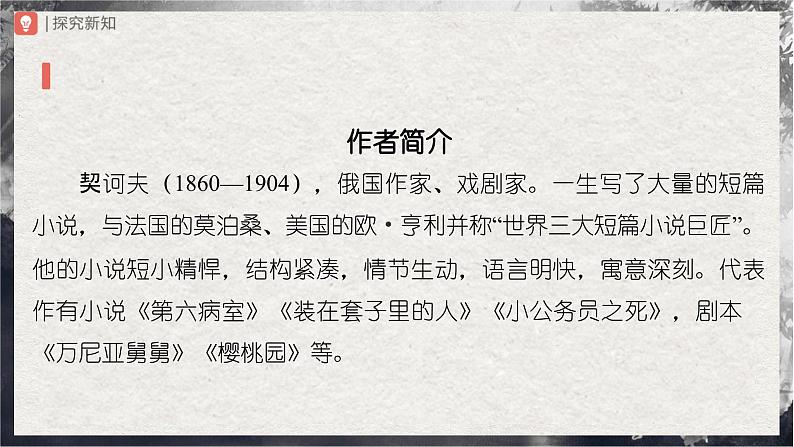 【部编版】九下语文   6《变色龙》（第1课时）（课件+教案+导学案）03