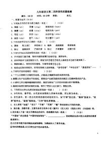 山东省青岛市胶州市瑞华实验初级中学2023-2024学年九年级上学期12月月考语文试题