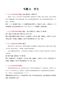专题11  作文-2023年中考语文真题分项汇编（全国通用）（原卷版+解析版）