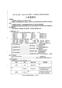 陕西省渭南市富平县2022-2023学年八年级上学期期末考试语文试题