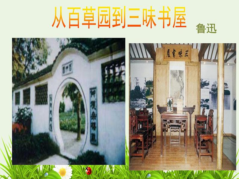 统编版语文七年级上册《从百草园到三味书屋》课件01