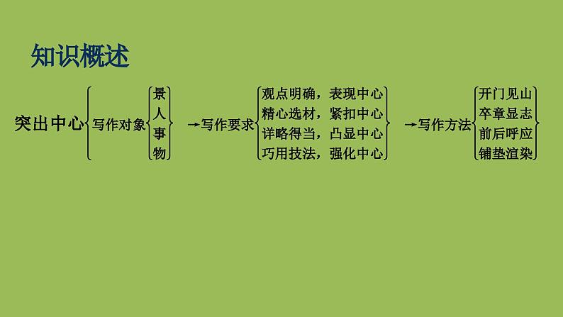统编版语文七年级上册写作《如何突出中心》课件08