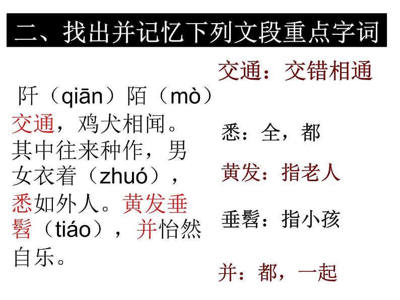 第9课 桃花源记（教学课件）（部编版八下）07