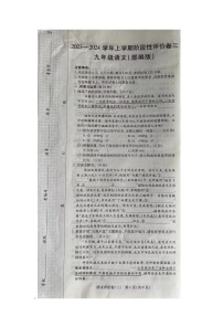 河南省周口市商水县2023-2024学年九年级上学期12月月考语文试题