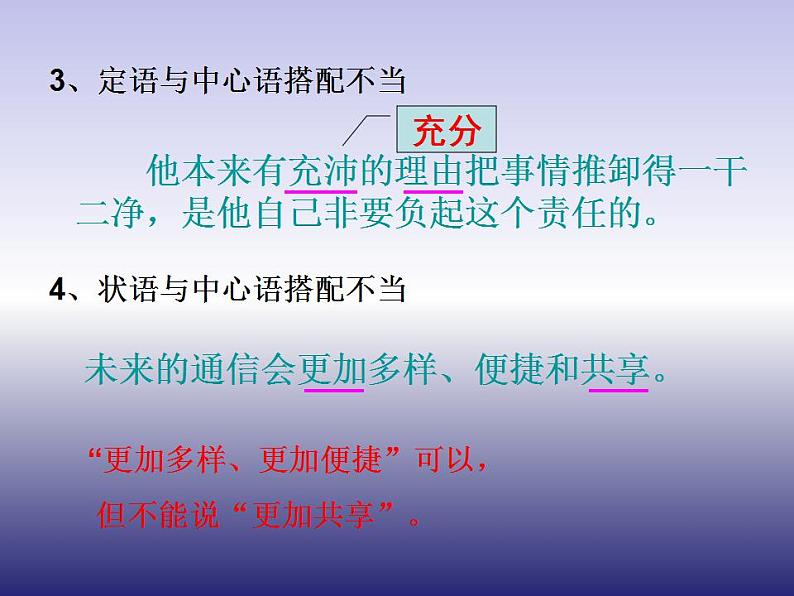 初中语文期末复习修改病句课件07