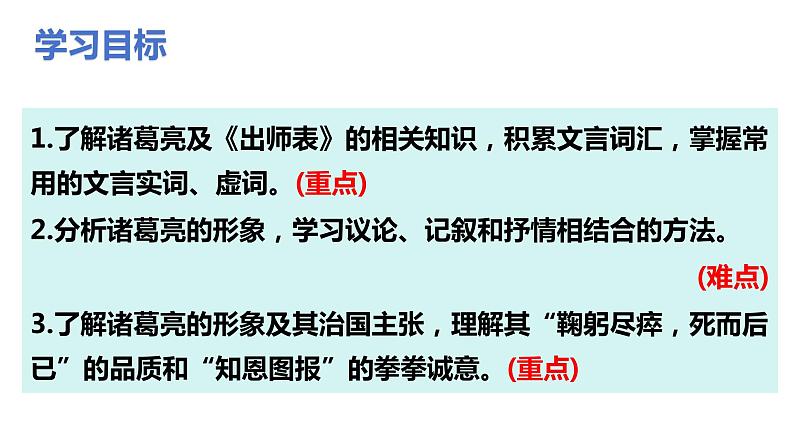 23《出师表》2023-2024学年九年级语文下册同步优质备课资源（统编版）课件第3页