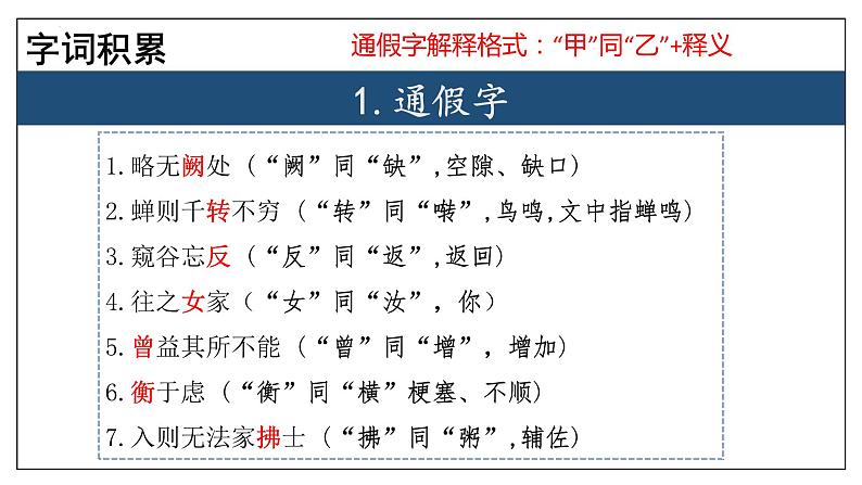专题03 文言文【考点串讲】2023-2024学年八年级语文上学期期末考点串讲（统编版）课件PPT04