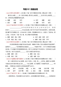 专题02：词语运用（考题预测）-2023-2024学年九年级语文上学期期末考点全预测（统编版）