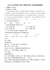 山东省枣庄市滕州育才中学2023-2024学年八年级上学期12月月考语文试题（解析版）