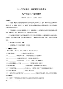 28、九年级语文期末模拟卷02（全解全析）