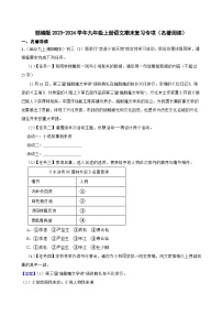 【期末复习】部编版2023-2024学年九年级上册语文期末复习 专项训练（名著阅读）.zip