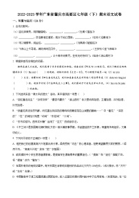 广东省肇庆市高要区2022-2023学年七年级下学期期末语文试题