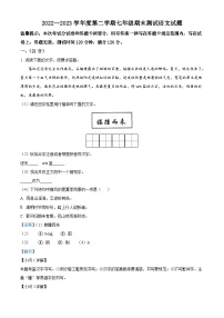 江苏省淮安市涟水县2022-2023学年七年级下学期期末语文试题答案