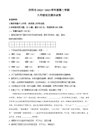 辽宁省大连市庄河市2022-2023学年八年级下学期期末语文试题