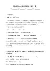 【期末复习】部编版 初中语文 八年级上册期末综合练习（四）（含答案）