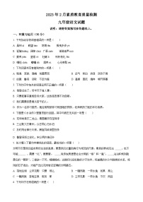 山东省菏泽市曹县2022-2023学年九年级上学期期末语文试题