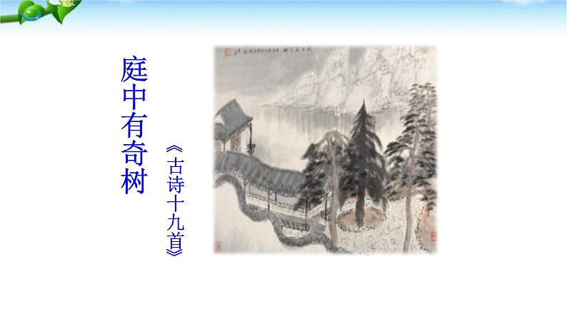 庭中有奇树PPT课件401