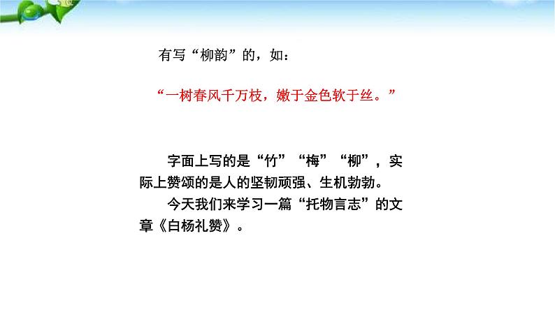 白杨礼赞PPT课件7第3页