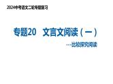 专题20 文言文阅读——比较探究阅读（复习课件）2024年中考语文二轮复习讲练测（全国通用）