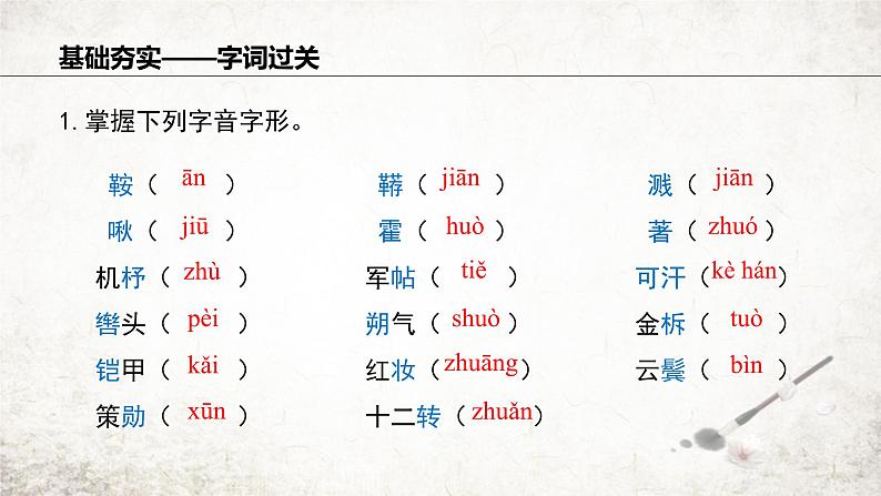 9 木兰诗 课件 2023-2024学年初中语文部编版七年级下册第6页
