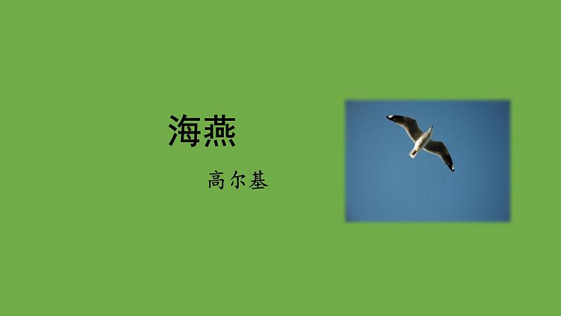 九年级语文下册《海燕》优质课创新课件01