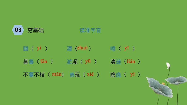 七年级语文下册《爱莲说》优质课创新课件第7页