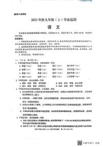 四川省绵阳市2023-2024学年九年级上学期期末考试语文试题