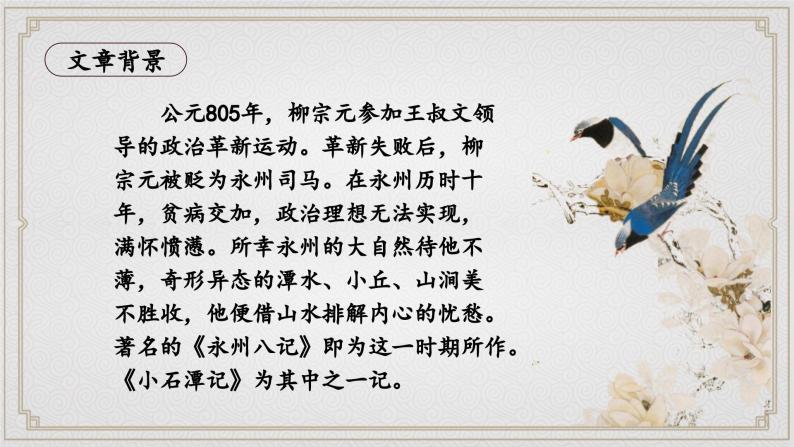 部编版初中语文八年级下册10.小石潭记 课件06