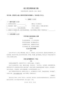 2024上海浦东新区初三一模语文试卷含答案解析