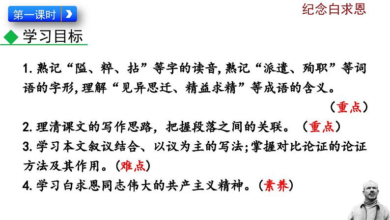 部编版语文12《纪念白求恩》PPT课件第3页