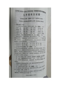辽宁省沈阳市辽中区2023-2024学年九年级上学期1月期末语文试题