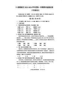 天津市滨海新区2023-2024学年八年级上学期期末考试语文试卷
