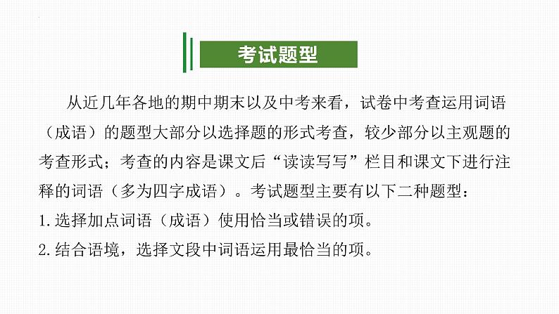 专题02：词语运用（考点串讲）-2023-2024学年九年级语文上学期期末考点大串讲（统编版）课件PPT05
