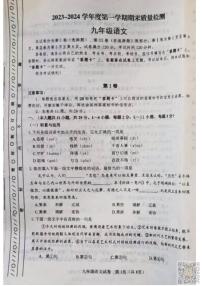 天津河东区2023-2024学年九年级上学期期末语文试题含答案解析