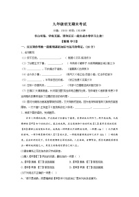 江苏省盐城市射阳县2022-2023学年九年级上册期末语文试题（含解析）