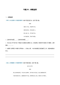 专题09：诗歌鉴赏-2023-2024学年八年级上册语文期末专项复习热点题型