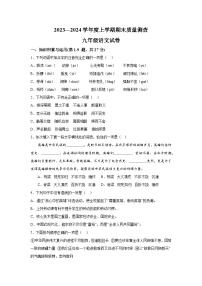 黑龙江省齐齐哈尔市依安县等四地2023-2024学年九年级（上）期末语文试题（含解析）